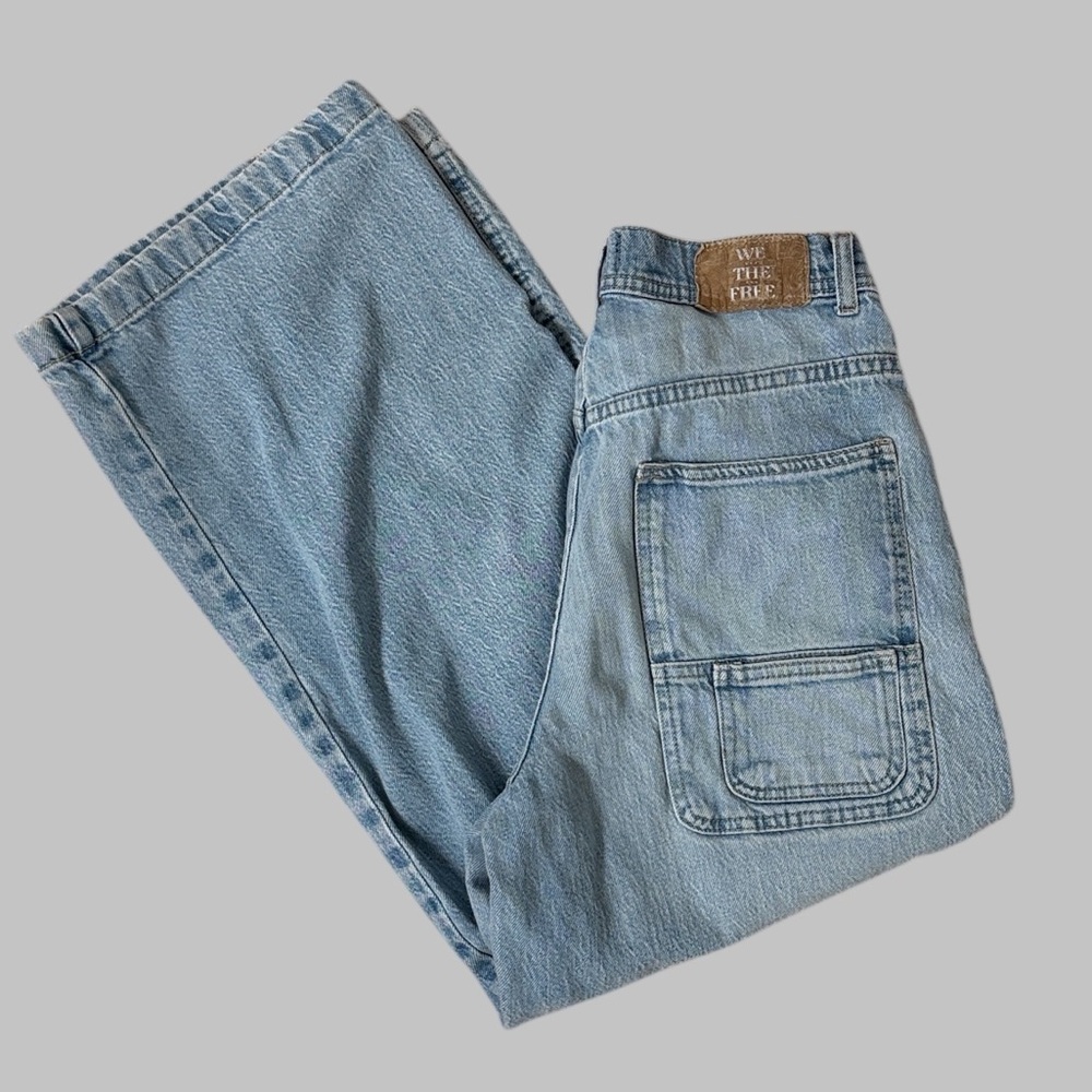 We The Free Piper Wide Leg Double Pocket Crop Jeans - Picture 5 of 10